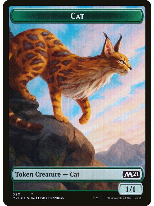 Cat Token (1/1) (Green)