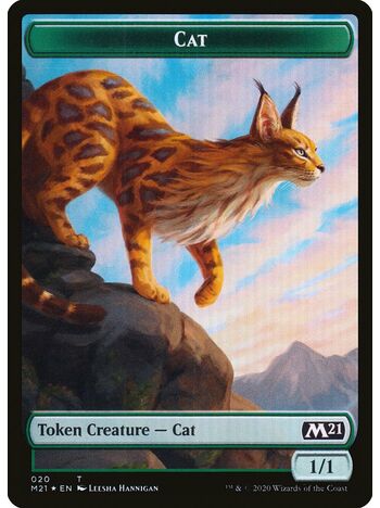 Cat Token (1/1) (Green)