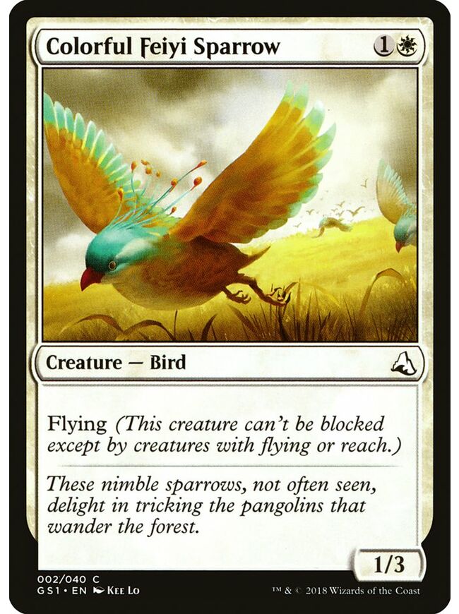 Colorful Feiyi Sparrow