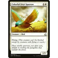 Colorful Feiyi Sparrow