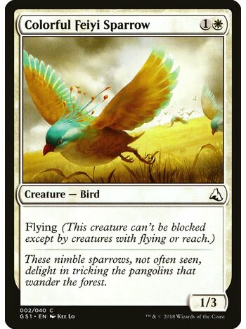 Colorful Feiyi Sparrow