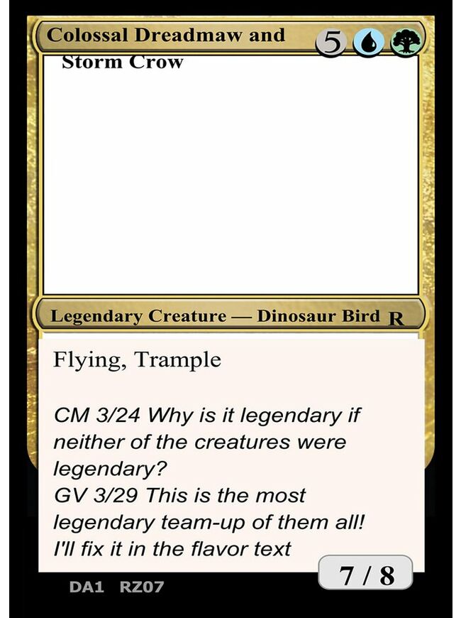 Colossal Dreadmaw and Storm Crow