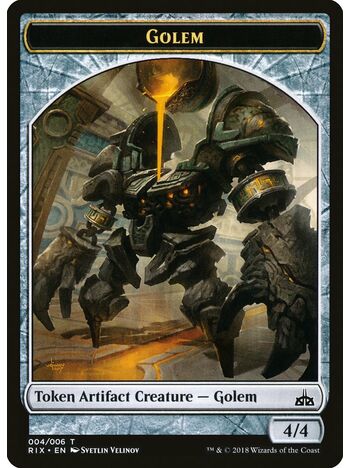 Golem Token (4/4) (Colorless)