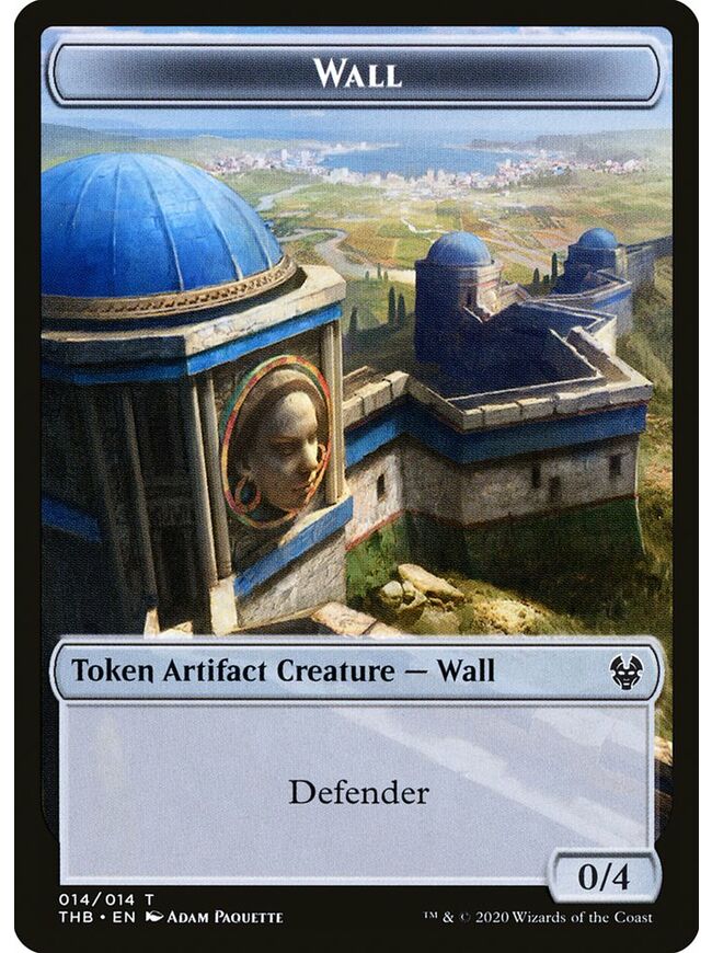 Wall Token (0/4) (Colorless)