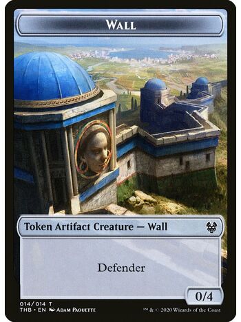 Wall Token (0/4) (Colorless)