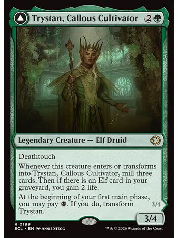 Trystan, Callous Cultivator // Trystan, Penitent Culler