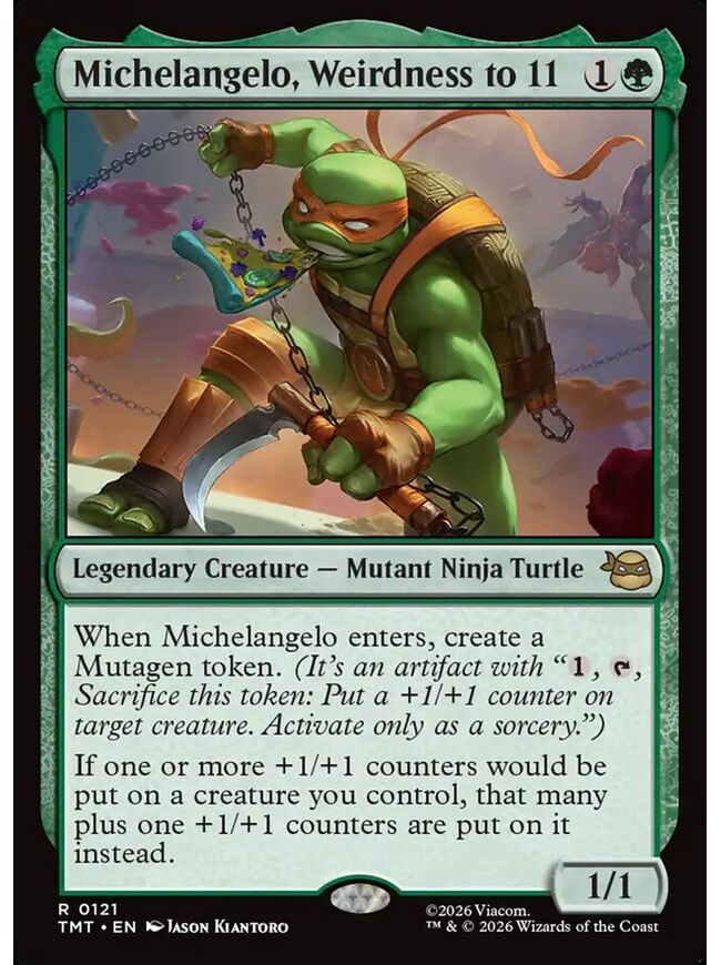 Michelangelo, Weirdness to 11