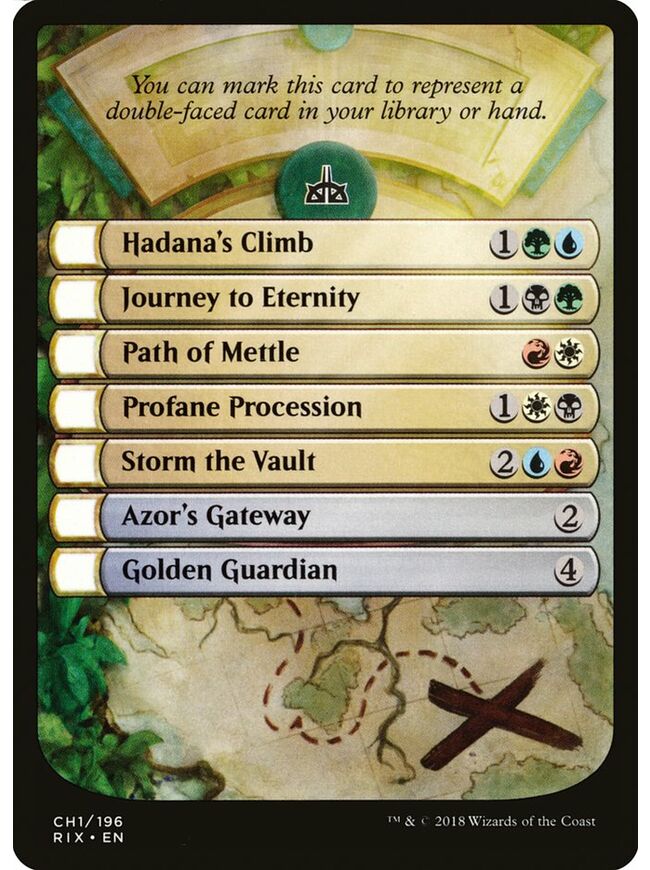 Rivals of Ixalan Checklist Token
