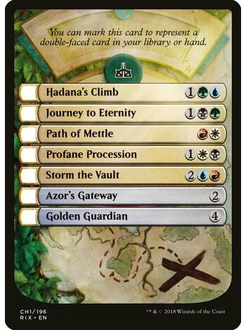 Rivals of Ixalan Checklist Token