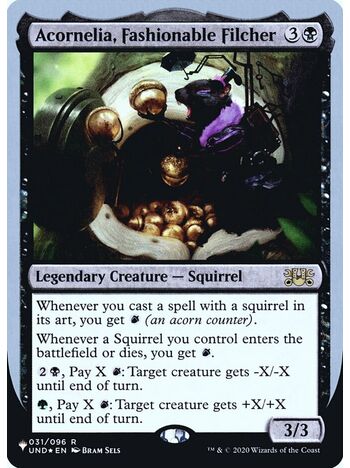 Acornelia, Fashionable Filcher