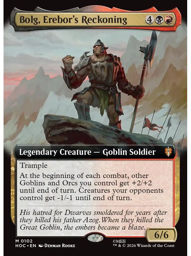 Bolg, Erebor's Reckoning