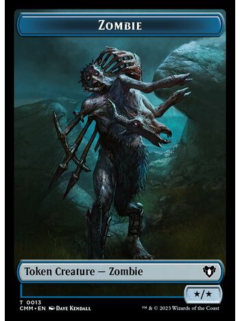 Zombie Token (*/*) (Blue)