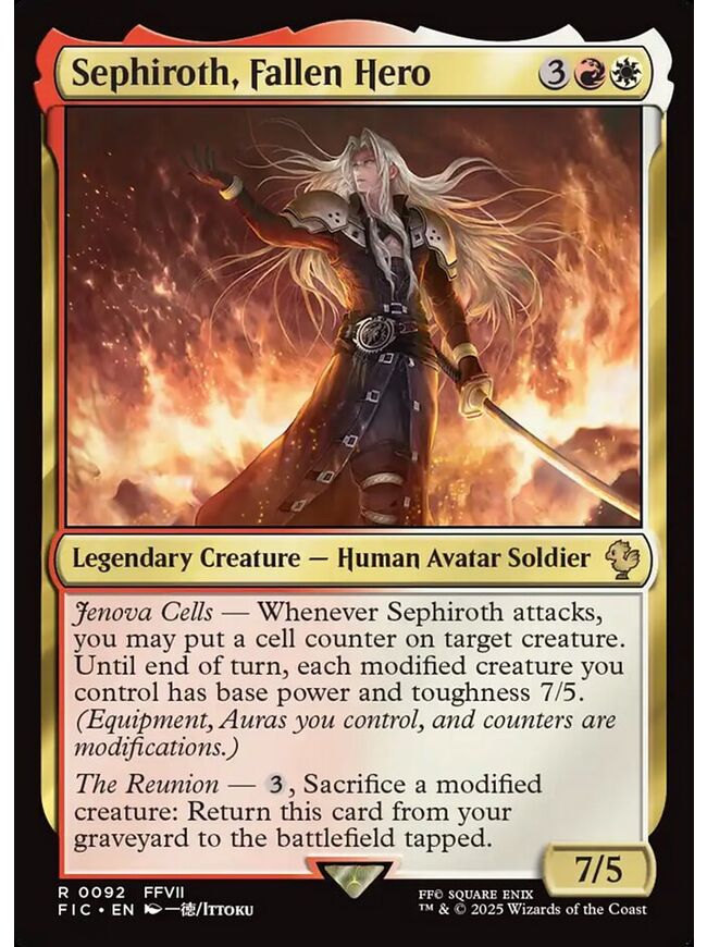 Sephiroth, Fallen Hero