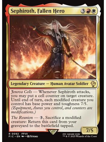 Sephiroth, Fallen Hero