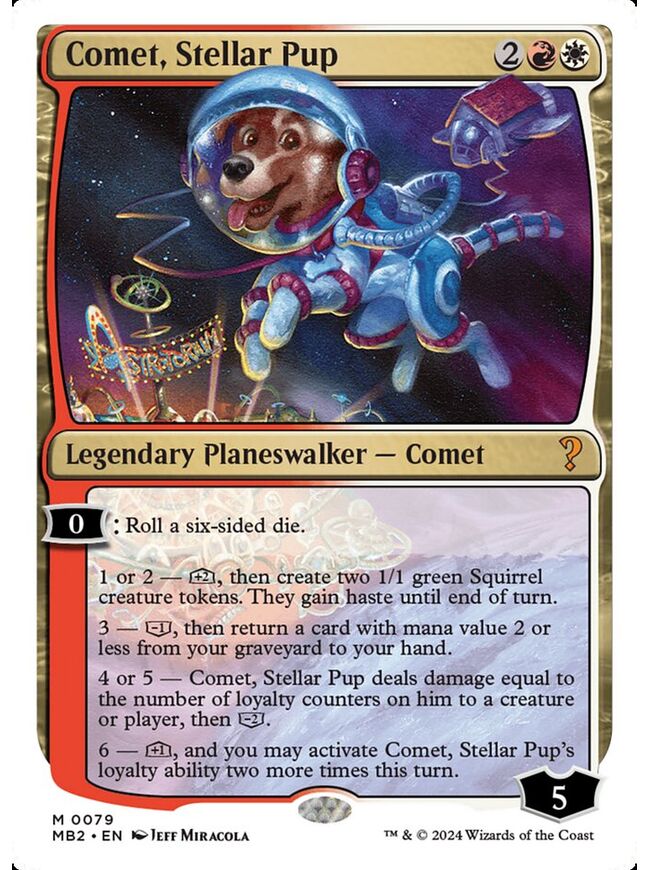 Comet, Stellar Pup