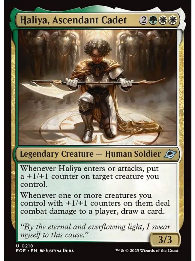 Haliya, Ascendant Cadet