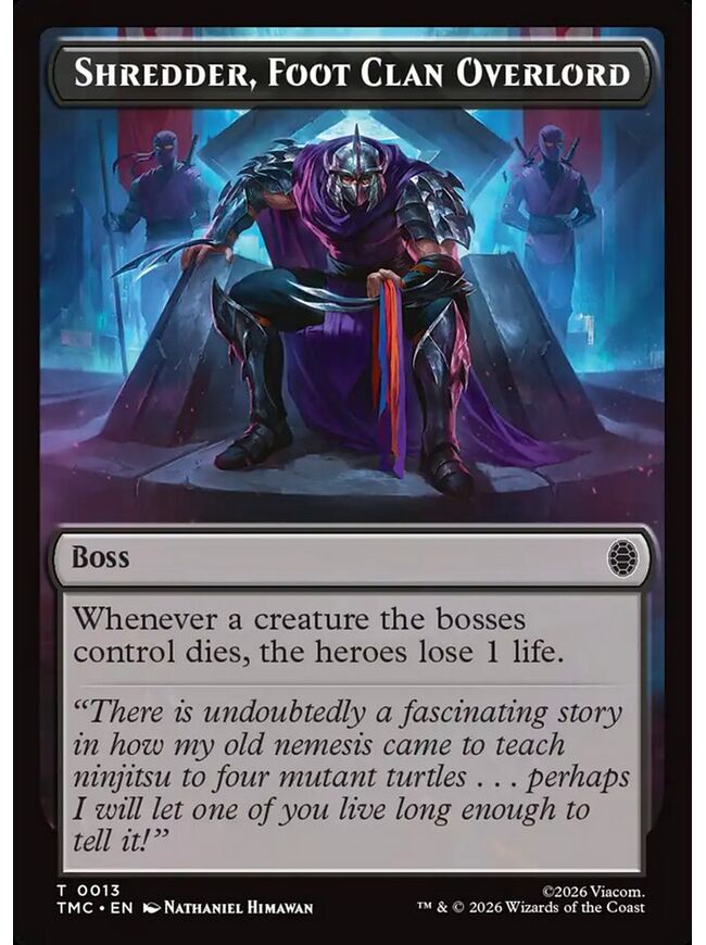 Shredder, Foot Clan Overlord Token