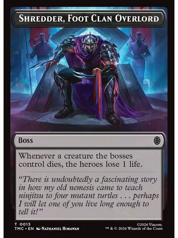 Shredder, Foot Clan Overlord Token