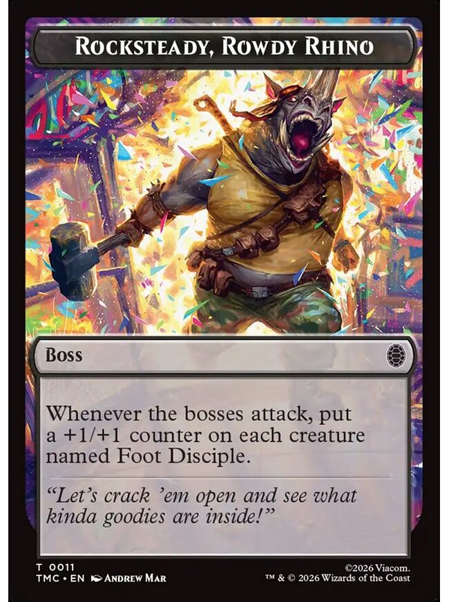 Rocksteady, Rowdy Rhino Token