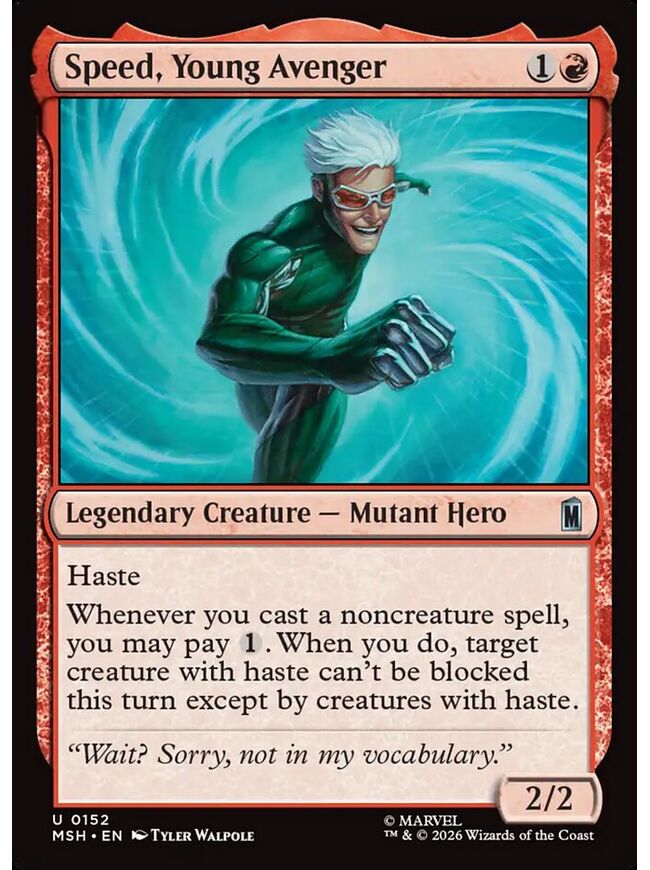 Speed, Young Avenger