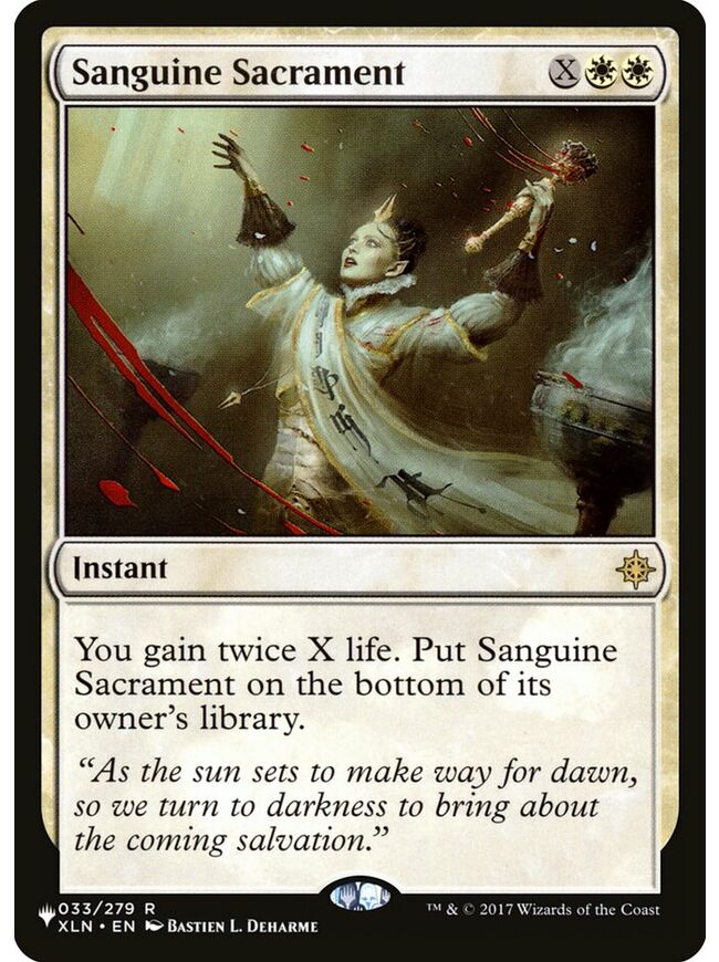Sanguine Sacrament