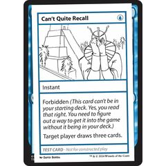 Can't Quite Recall