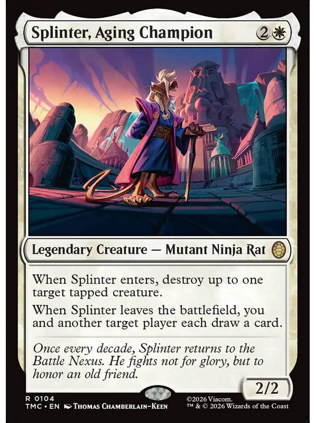 Splinter, Aging Champion