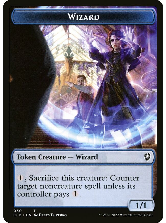 Wizard Token (1/1) (Blue)