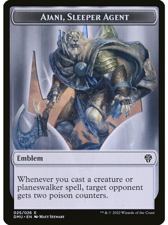 Ajani, Sleeper Agent Emblem Token