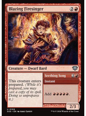 Blazing Firesinger // Seething Song