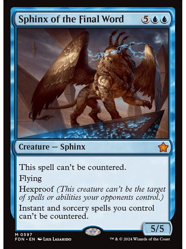 Sphinx of the Final Word