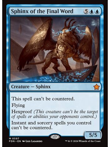 Sphinx of the Final Word