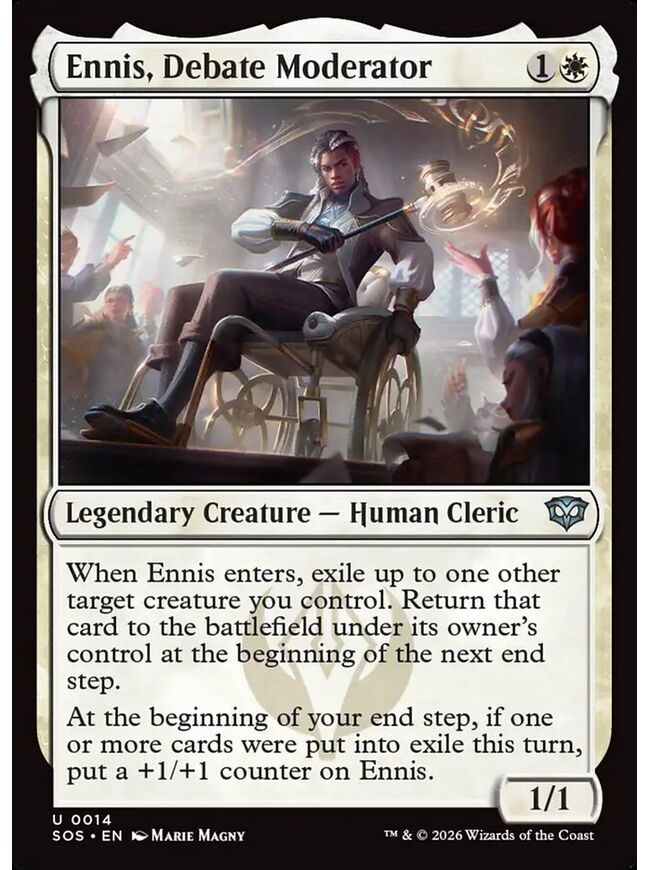 Ennis, Debate Moderator