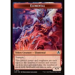 Elemental Token (*/*) (Red) (Trample)