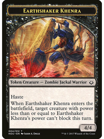 Earthshaker Khenra Token