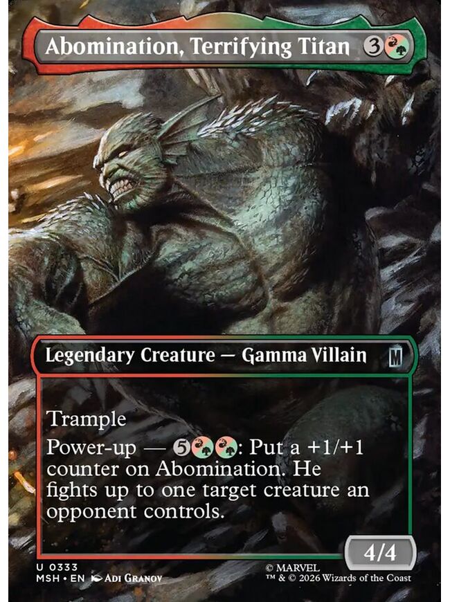 Abomination, Terrifying Titan