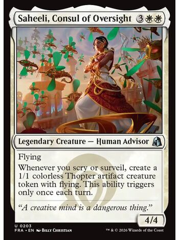 Saheeli, Consul of Oversight