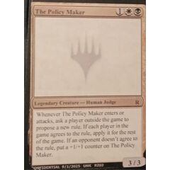 The Policy Maker