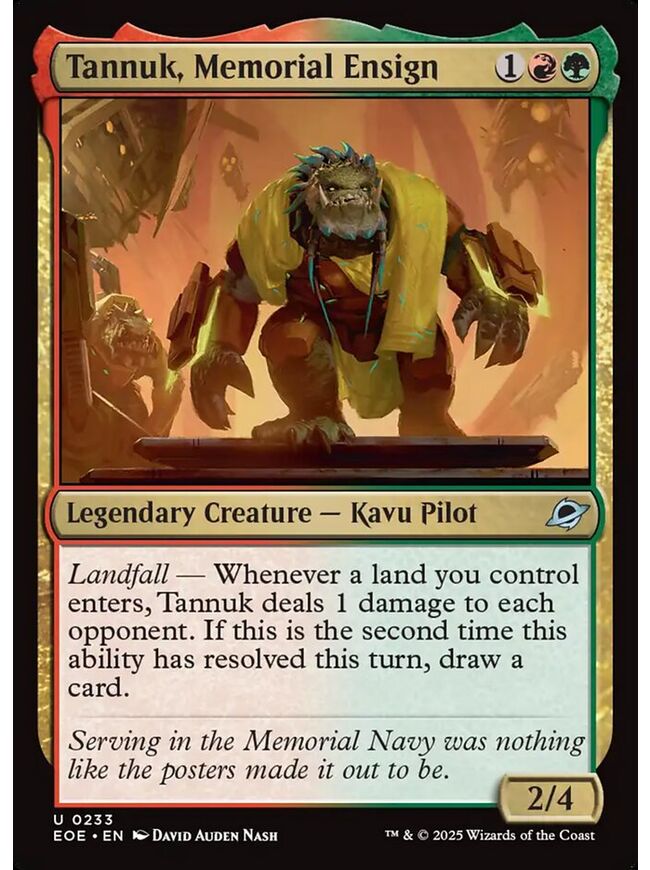 Tannuk, Memorial Ensign