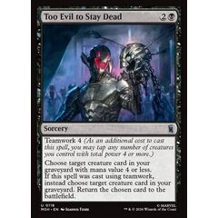 Too Evil to Stay Dead