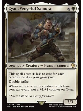 Cyan, Vengeful Samurai
