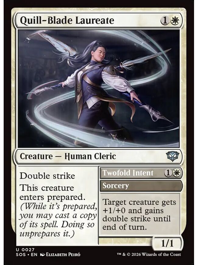 Quill-Blade Laureate // Twofold Intent