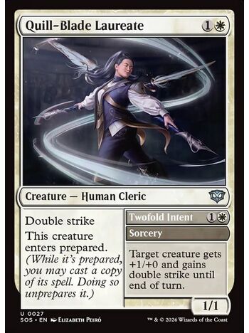 Quill-Blade Laureate // Twofold Intent