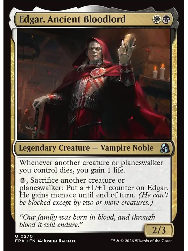 Edgar, Ancient Bloodlord