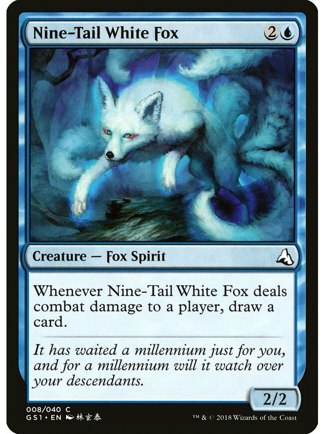 Nine-Tail White Fox