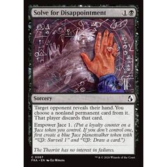 Solve for Disappointment