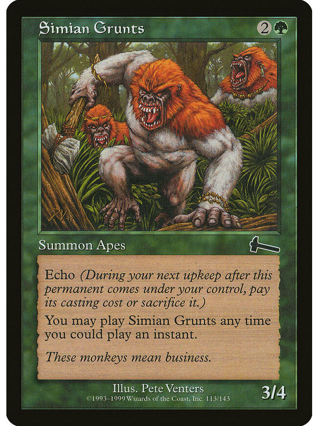 Simian Grunts