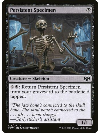 Persistent Specimen