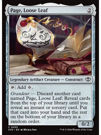 Page, Loose Leaf