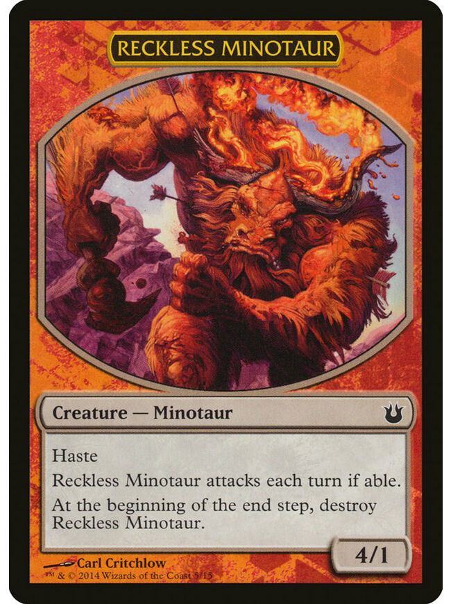 Reckless Minotaur Token